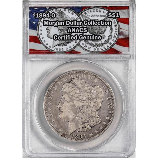 1894-O $1 Morgan Silver Dollar Coin ANACS Genuine