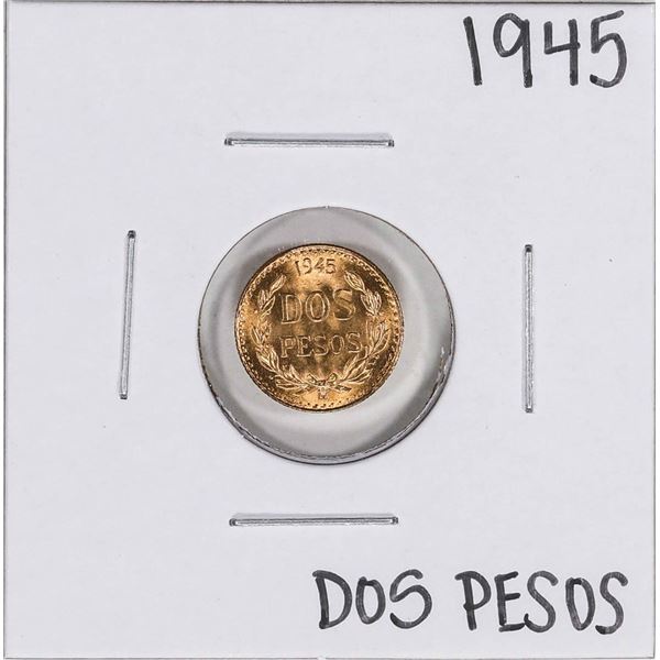1945 Mexico Dos Pesos Gold Coin