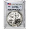 Image 1 : 2010 $1 American Silver Eagle Coin PCGS MS70 25th Year of Issue