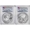 Image 1 : Lot of 2021 Type 1 & Type 2 $1 American Silver Eagle Coins PCGS MS70 First Strike