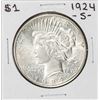 Image 1 : 1924-S $1 Peace Silver Dollar Coin