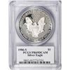 Image 2 : 1986-S $1 Proof American Silver Eagle Coin PCGS PR69DCAM Mercanti Signature