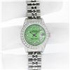 Image 3 : Rolex Ladies Stainless Steel Diamond Datejust Wristwatch with Rolex Box