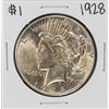 Image 1 : 1928 $1 Peace Silver Dollar Coin