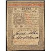 Image 1 : October 1, 1773 Pennsylvania Ten Shillings Colonial Currency Note