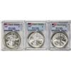 Image 2 : Lot of 2006-2008 $1 American Silver Eagle Coins PCGS MS69 First Strike