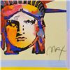 Image 2 : Peter Max "Liberty Head" Limited Edition Lithograph On Paper