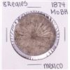Image 1 : 1874 Mo BH Mexico 8 Reales Silver Coin