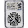 Image 1 : 2017 Netherlands Proof Lion Dollar Restrike Silver Coin NGC PF70 Ultra Cameo FYOI