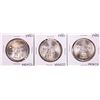 Lot of (3) 1980 Mexico Onza Silver Coins