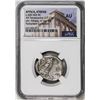 Image 2 : Ancient Greek 440-404 BC Attica Athens AR Tetradrachm Athena Owl Coin NGC AU