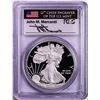 Image 1 : 2012-S $1 Proof American Silver Eagle Coin PCGS PR70DCAM First Strike Mercanti Signed