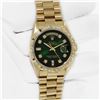 Image 3 : Rolex Men's 18K Yellow Gold Diamond Day Date Presidential Wristwatch with Rolex Box