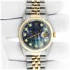 Image 3 : Rolex Men's Two Tone MOP Diamond Datejust Wristwatch Oyster Perpetual With Rolex Box