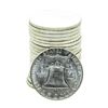 Image 2 : Roll of (20) Brilliant Uncirculated 1963-D Franklin Half Dollar Coins
