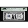 Image 1 : 1928B $1 Funnyback Silver Certificate Note Fr.1602 PMG Gem Uncirculated 66EPQ