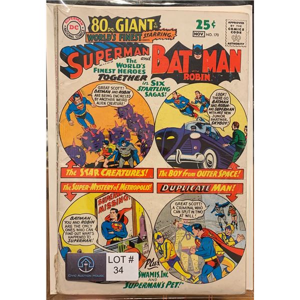 World's Finest Comics # 170 (1941 Series)