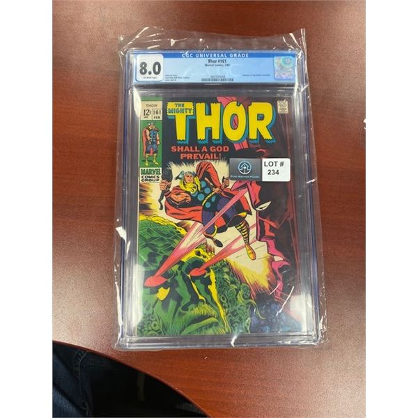 CGC 8.0 The mighty thor #161 Galactus and Ego Battle concludes