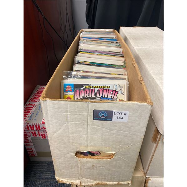 Long box of comics
