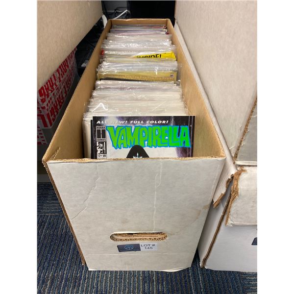 Long box of comics