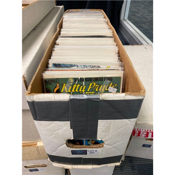 Long box of comics
