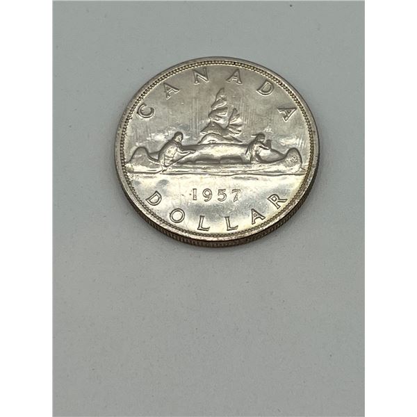 High Grade 1957 Canada Silver Dollar