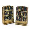 Image 2 : VINTAGE SPELTER BOOKCASE BOOKENDS ART SCULPTURES
