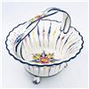 Image 2 : LARGE HAND PAINTED FLORAL RCCL PORTUGAL BASKET