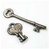 Image 1 : 2 VINTAGE SKELETON KEYS - HOLLOW BARREL & REGULAR