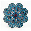 Image 1 : CERAMIC FLORAL HOT PAD TRIVET MADE IN TURKEY