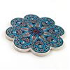 Image 2 : CERAMIC FLORAL HOT PAD TRIVET MADE IN TURKEY