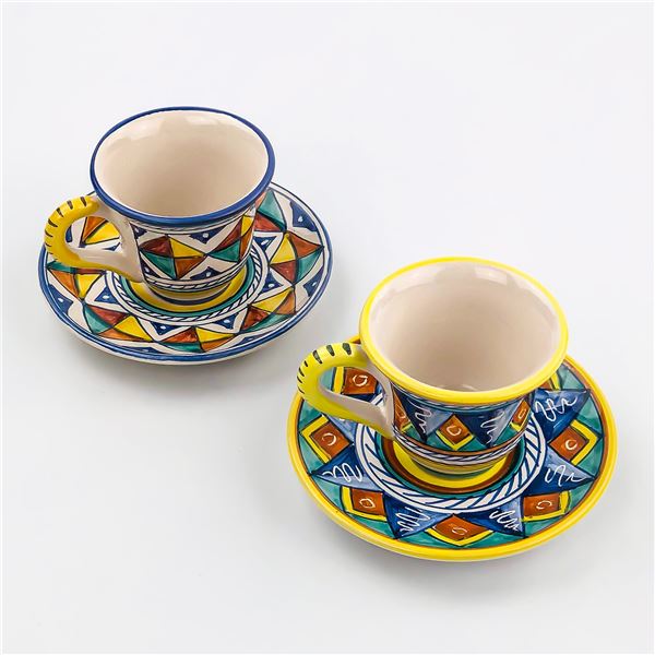 SBERNA DERUTA ITALY STARBUCKS COFFEE CUPS SAUCERS