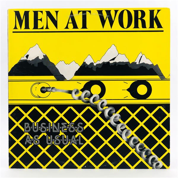 MEN AT WORK - BUSINESS AS USUAL - VINYL LP RECORD