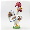 Image 1 : LUCKY 8.25” CERAMIC FOLK ART ROOSTER - PORTUGAL