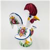 Image 2 : LUCKY 8.25” CERAMIC FOLK ART ROOSTER - PORTUGAL