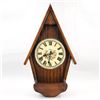 Image 1 : VINTAGE CARAVELLE TRANSISTORIZED WOOD WALL CLOCK