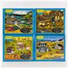 Image 1 : 4 CHARLES WYSOCKI 1000 PC JIGSAW PUZZLES