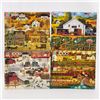 Image 1 : 4 CHARLES WYSOCKI 1000 PC JIGSAW PUZZLES
