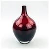 Image 2 : HAND BLOWN SALONG ART GLASS CRANBERRY RED VASE