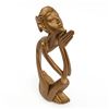 Image 3 : BALINESE PRAYING STATUE WOOD CARVING SCULPTURE