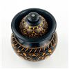 Image 3 : SMALL HANDCRAFTED WOODEN LIDDED STORAGE JAR