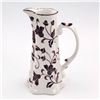 Image 2 : PORCELAIN ANDREA BY SADEK FLORAL PITCHER OR VASE