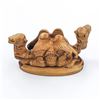 Image 2 : CAMELS NAPKIN HOLDER - ISREAL OLIVE WOOD CARVING