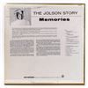 Image 2 : THE JOLSON STORY MEMORIES… VINYL LP RECORD