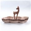 Image 2 : VINTAGE CERAMIC BOWL WITH ABSTRACT DEER