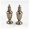 Image 1 : PAIR OF WEB WEIGHTED PEWTER SALT PEPPER SHAKERS