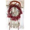 Image 1 : SLEIGH AND BERRY WREATH (35" LONG)