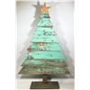 Image 1 : AQUA FENCE BOARD CHRISTMAS TREE (33" TALL)