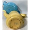 Image 2 : VINTAGE BLUE ENAMEL TEA POT/ KETTLE