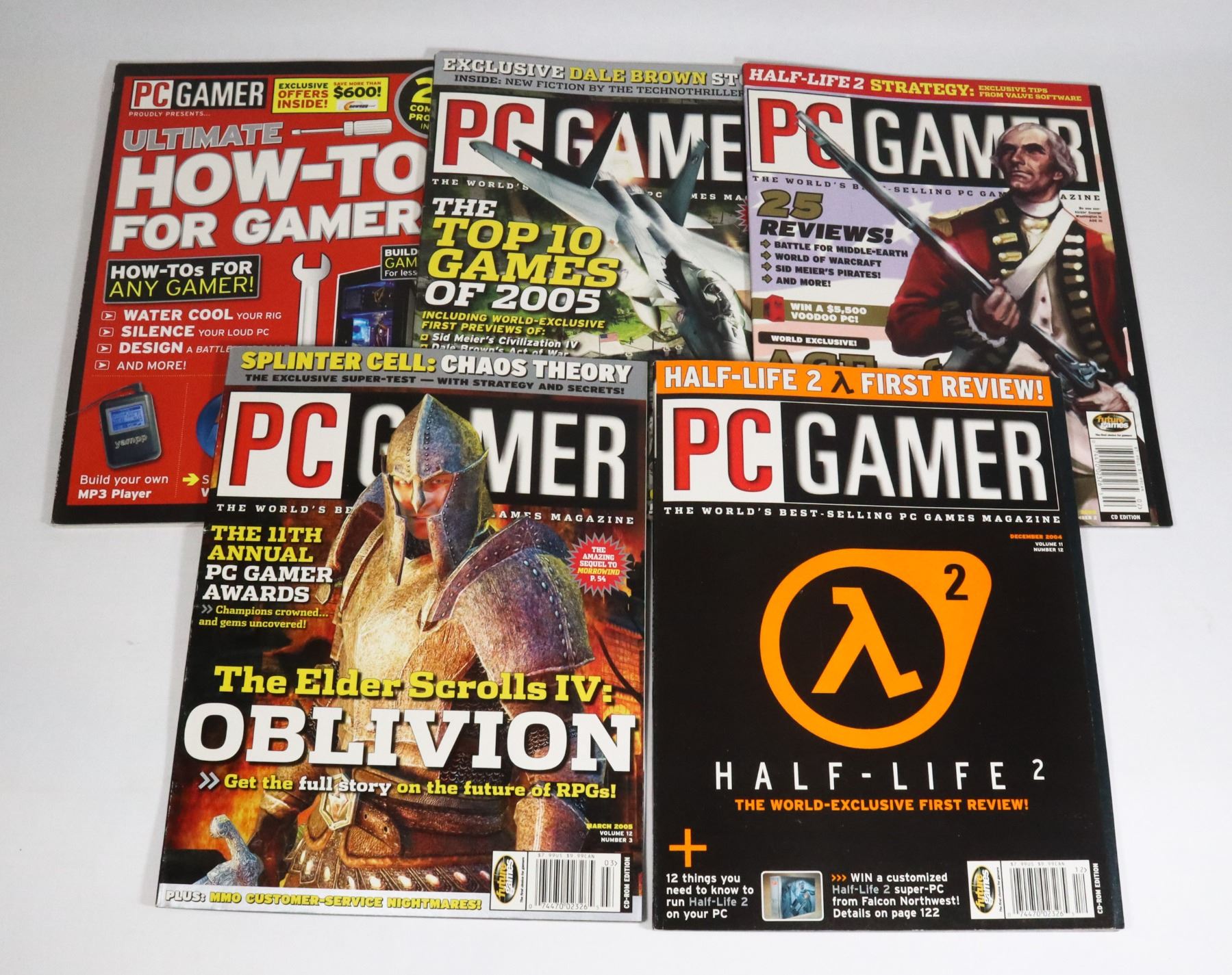 LOT OF 4 EARLY 2000'S ERA PC GAMER MAGAZINES SOLD